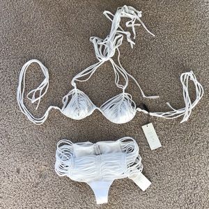 Indah swim white Andrea top fallen bottom | S |New